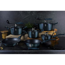 Load image into Gallery viewer, Berlinger Haus 15 Piece Marble Coating Cookware Set - Aquamarine Edition
