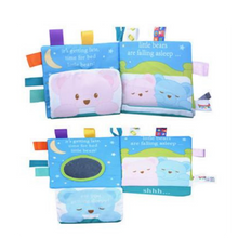 Load image into Gallery viewer, Soft Baby Label Cloth Book - Goodnight little bear
