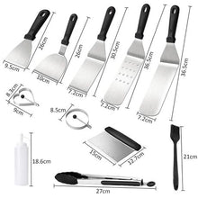Load image into Gallery viewer, Stainless Steel Griddle Grill Utensil Set-12 Pieces
