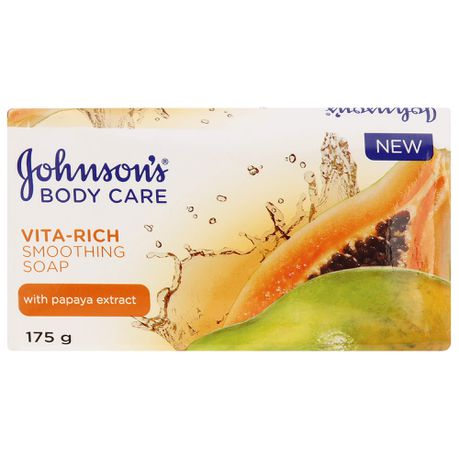 Johnson's Body Soap, Vita-Rich, Smoothing, 175g x 12 Buy Online in Zimbabwe thedailysale.shop