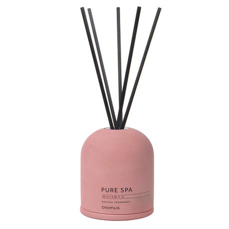 Blomus Room Diffuser: Sea Salt & Sage Scent in Dark Pink Container 100ml