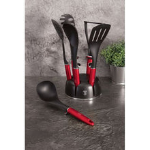 Load image into Gallery viewer, Berlinger Haus 7-Piece Nylon Kitchen Utensil Set - Burgundy Metallic Line

