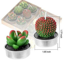 Load image into Gallery viewer, Candle Succulent Plants Cactus set of 12 Cool

