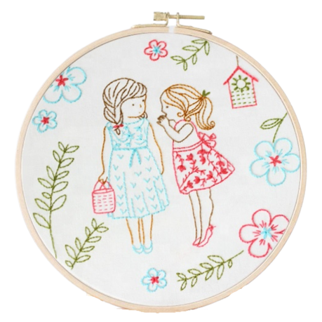 Colourful DIY Embroidery Craft kit with hoop - Best Friends Buy Online in Zimbabwe thedailysale.shop