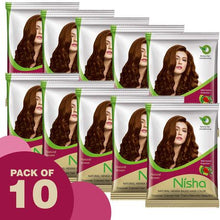 Load image into Gallery viewer, 20 sachets Nisha Henna Based Natura Hair Color 15g Each No Ammonia Brown
