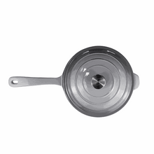Load image into Gallery viewer, Chef Grey Cookware - Cast Iron 24cm Sauce Pan &amp; Lid
