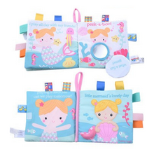 Load image into Gallery viewer, Soft Baby Label Cloth Book - Little Mermaid's Lovely Day
