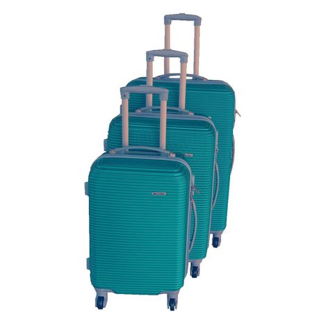 3 Piece Hard Outer Shell Luggage Set - Dark Green Buy Online in Zimbabwe thedailysale.shop