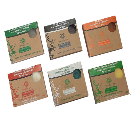 Natural glycerine Soap Bar - 6 Pack - Assorted Scents Buy Online in Zimbabwe thedailysale.shop