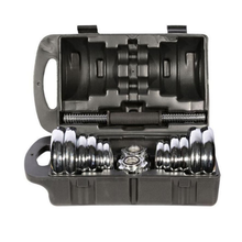 Load image into Gallery viewer, 18-Piece Chrome Dumbbell Set 30kg
