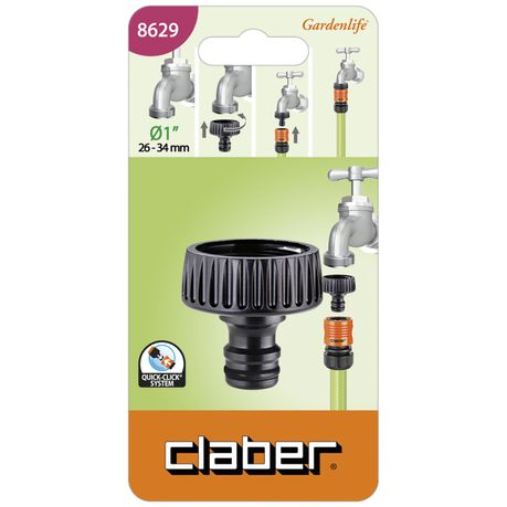 Claber 1 Tap To Quick Click Connector (Carded) Buy Online in Zimbabwe thedailysale.shop