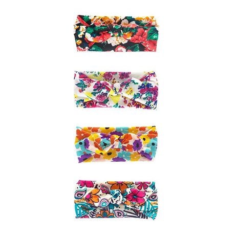 4 Piece Soft Stretchy Baby Girl Floral Knotted Hair Bow Tie Headbands Buy Online in Zimbabwe thedailysale.shop