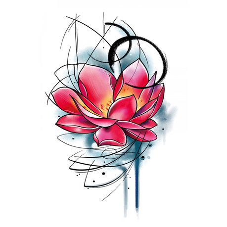 Tattoo - Waterproof High Quality Skin Safe - Flower Buy Online in Zimbabwe thedailysale.shop