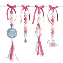 Load image into Gallery viewer, Ruby Melon Dingle Dangle Set - Blushing Flamingo
