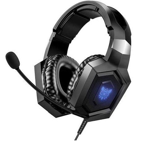 ONIKUMA K8 Gaming HeadSet with Mic Soft EarmuffS &RGBLights Black,