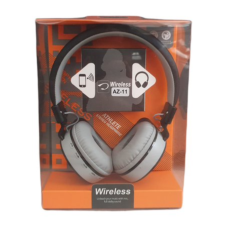 Bluetooth Headphones AZ-11 - Black & Grey