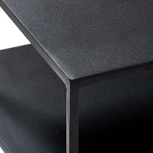 Load image into Gallery viewer, Contemporary Three Layer Black Bedside End Table
