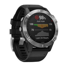 Load image into Gallery viewer, Garmin fenix 6 Outdoor Smartwatch (47mm) - Silver with Black Band
