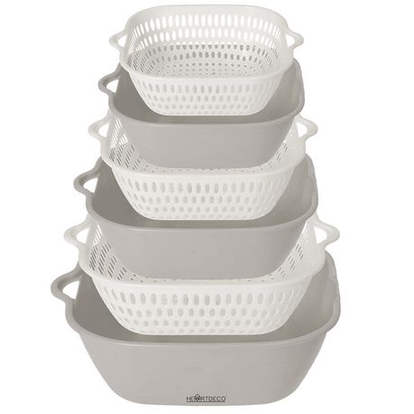 Heartdeco 6 Pieces Kitchen Colander Strainer Bowl Set Buy Online in Zimbabwe thedailysale.shop