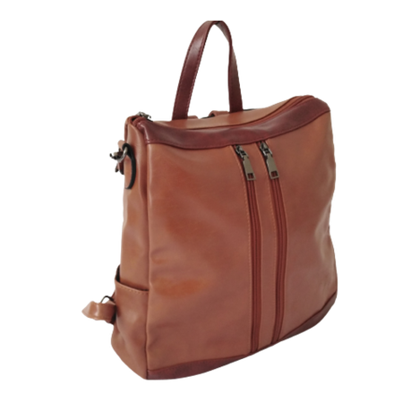 Zakka Leather backpack with Shoulder Option - Brown Buy Online in Zimbabwe thedailysale.shop