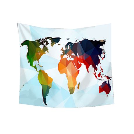 Colourful World Map Hanging Tapestry for Home Décor Buy Online in Zimbabwe thedailysale.shop