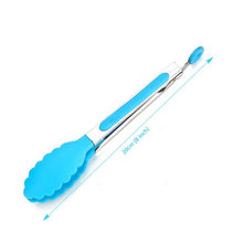 Load image into Gallery viewer, Hubbe Silicone and Stainless Steel Kitchen Tongs

