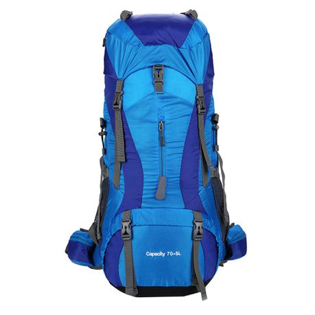 75 Litre Outdoor Camping Backpack - Blue Buy Online in Zimbabwe thedailysale.shop