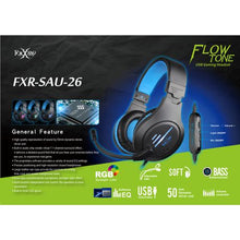 Load image into Gallery viewer, Foxxray SAU-26 Flow Tone USB Gaming Headset
