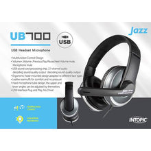 Load image into Gallery viewer, Intopic JAZZ-UB700 USB Headset With Microphone

