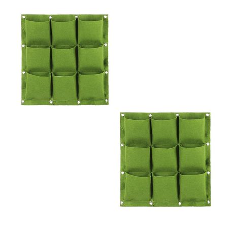 Gardening Vertical Garden 2 sets of 9 Pockets Buy Online in Zimbabwe thedailysale.shop