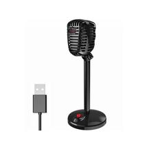Load image into Gallery viewer, HXSJ F13 Adjustable Angle USB Computer Microphone - Black
