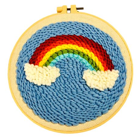 Rainbow - Punch Needle Embroidery Wool Art DIY Fox Crafts Kit Tapestry Buy Online in Zimbabwe thedailysale.shop