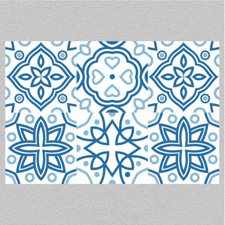 Talavera Blue Vinyl Wall Tiles Buy Online in Zimbabwe thedailysale.shop