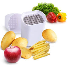 Load image into Gallery viewer, Stainless Steel Potato Fruit Vegetable Slicer Chopper - White
