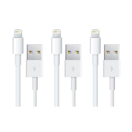 iPhone USB Lightning Cable Pack Of 3