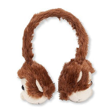 Load image into Gallery viewer, Animalz Furry Retractable Volume Limiting Over-the-Ear Headphones - Monkey
