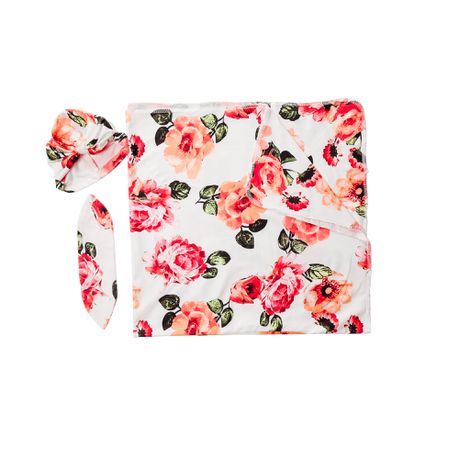 All Heart Floral Swaddle With Headband And Turban Buy Online in Zimbabwe thedailysale.shop