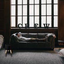 Load image into Gallery viewer, Creative Deco Plush Eco-Leather Stool - Argyle Pattern Knitted Surface
