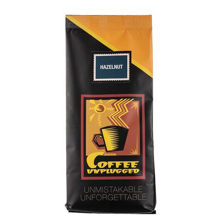 Coffee Unplugged Hazelnut Flavoured Coffee - 250g Filter Grind