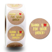 Load image into Gallery viewer, Thank You For Your Order Craft Stickers
