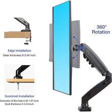 Load image into Gallery viewer, Full Motion Swivel Gas Spring Adjustable Monitor Arm Desk Mount Stand
