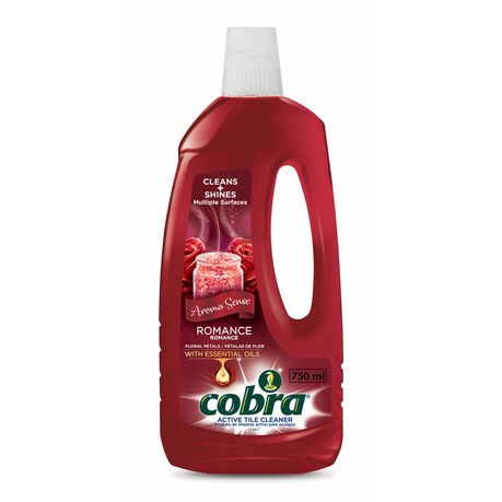 Cobra Active Tile Cleaner Aroma Sense Romance - Floral Petals - 750ml Buy Online in Zimbabwe thedailysale.shop
