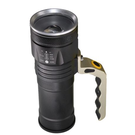 18650mAh Rechargeable IPX6 LED Impact Resistant Torch with Handle - QS113