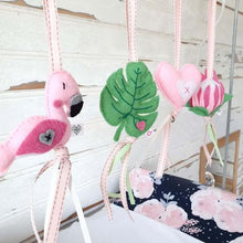 Load image into Gallery viewer, Ruby Melon Heartfelt Dingle Dangle Set - Fanciful Flamingo
