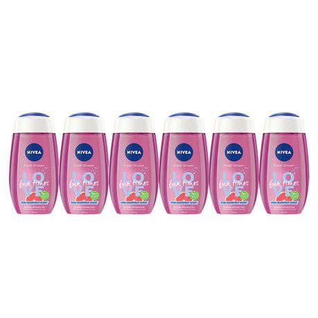 NIVEA Love Fun Times Shower Gel / Body Wash - 6 x 250ml