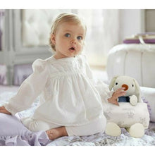 Load image into Gallery viewer, Newborn Baby Gift Set - Sapphire Plush Rabbit and Muslin Receiving Blanket
