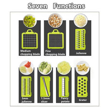Load image into Gallery viewer, Multifunctional Vegetable Slicer and Grater with Blades and Cutters
