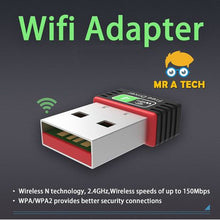 Load image into Gallery viewer, MR A TECH 150Mbps Wireless adapter activites Windows, Mac OS, Linuxv
