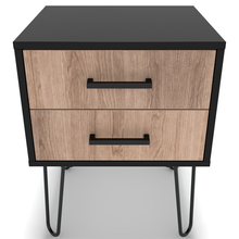 Load image into Gallery viewer, BAM! Two Drawer Industrial Bedside/Nightstand
