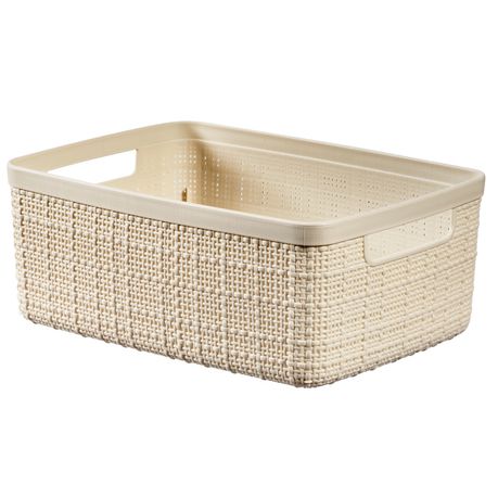Curver by Keter - Jute Small Basket White Buy Online in Zimbabwe thedailysale.shop